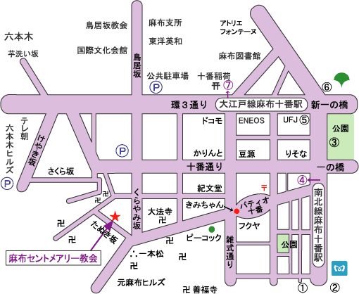 セントメアリー教会 地図